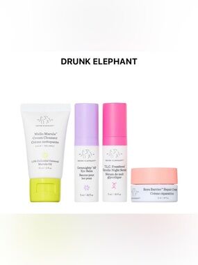 Drunk Elephant Cozy Comforts Skincare Set - Pink and White SEPHORA